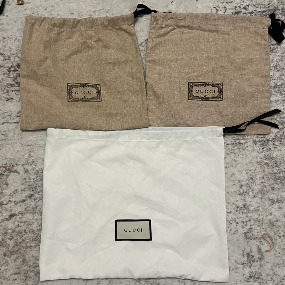 Gucci Tan Dust Bags 3